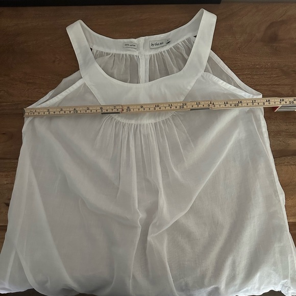 NWOT Sheer Pure Cotton breezy top by - Picture 2 of 11